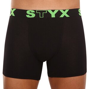 Pánské boxerky Styx long sportovní guma černé (U962) L
