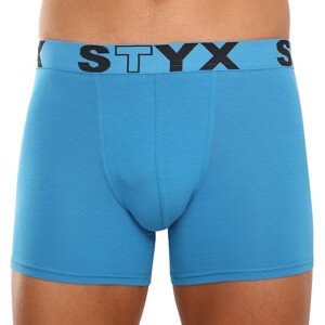 Pánské boxerky Styx long sportovní guma světle modré (U969) XL