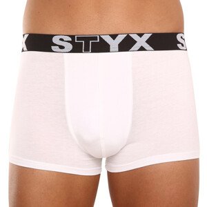 Pánské boxerky Styx sportovní guma bílé (G1061) L