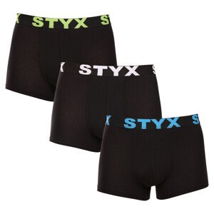 3PACK pánské boxerky Styx sportovní guma vícebarevné (G9606162) L