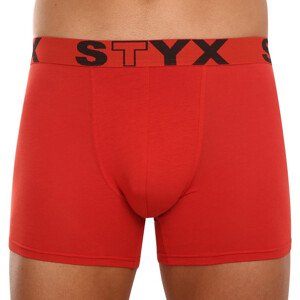 Pánské boxerky Styx long sportovní guma červené (U1064) S