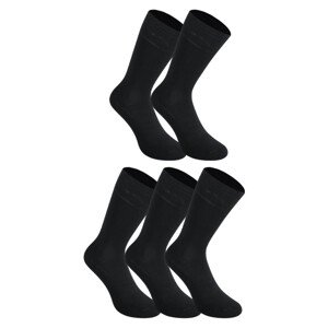 5PACK ponožky Styx vysoké bambusové černé (5HB960)  XL