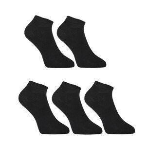 5PACK ponožky Styx nízké bambusové černé (5HBN960)  S