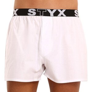 Pánské trenky Styx sportovní guma bílé (B1061) XXL