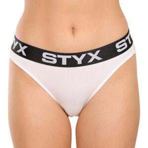 Dámské kalhotky Styx sportovní guma bílé (IK1061) XL