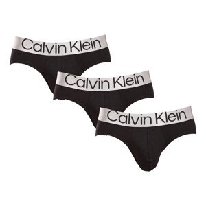 3PACK pánské slipy Calvin Klein černé (NB3129A-7V1) L