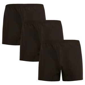 3PACK pánské trenky Nedeto černé (3NDTT001) L