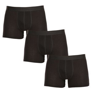 3PACK pánské boxerky Nedeto nadrozměr černé (3NBX001) 9XL