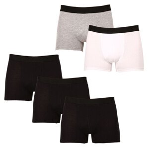 5PACK pánské boxerky Nedeto vícebarevné (5NDTB1002) 4XL
