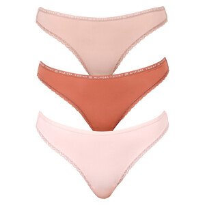 3PACK dámská tanga Tommy Hilfiger vícebarevná (UW0UW02824 0TG) L