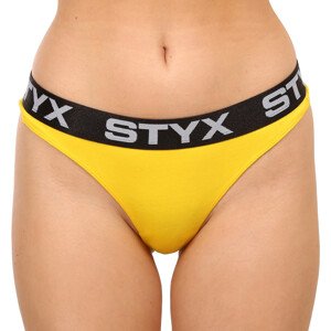Dámská tanga Styx sportovní guma žlutá (IT1068) S