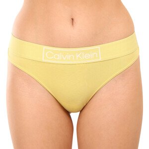 Dámská tanga Calvin Klein žlutá (QF6774E-9LD) XS