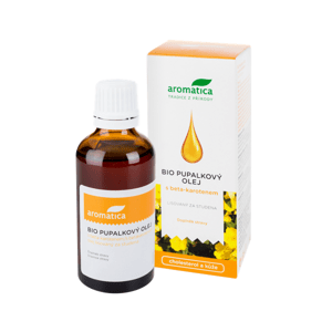 Pupalkový olej Aromatica s beta-karotenem a vitamínem E 100 ml (ARO002)