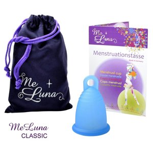 Menstruační kalíšek Me Luna Classic M s očkem modrá (MELU062)