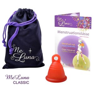 Menstruační kalíšek Me Luna Classic S Shorty s očkem červená (MELU093)