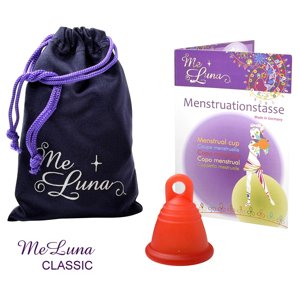 Menstruační kalíšek Me Luna Classic S Shorty s očkem červená (MELU093)