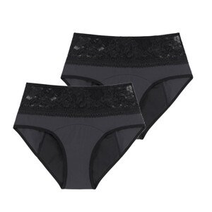 2PACK Menstruační kalhotky Dorina Eco Moon Lace Midi (DOR052) XXL