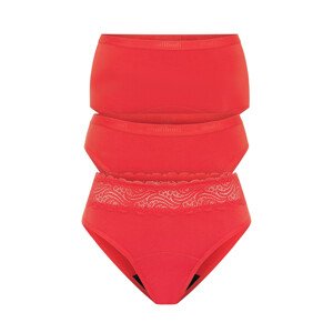 3PACK Menstruační kalhotky Modibodi Fiesta Red (MODI4271) L