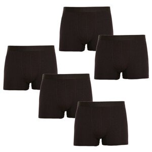 5PACK pánské boxerky Nedeto černé (5NDTB001) 4XL