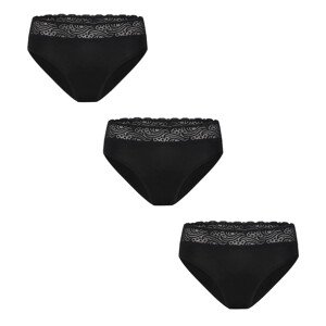 3PACK Menstruační kalhotky Modibodi Sensual Hi-Waist Bikini Moderate-Heavy (MODI5011) S