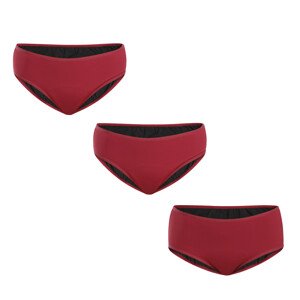 3PACK Menstruační kalhotky Meracus Burgundy pro silnou menstruaci (MEMS107) S