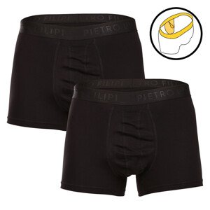 2PACK pánské boxerky Pietro Filipi balls holder černé (2BCL001) L