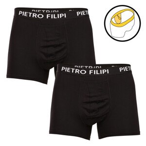 2PACK pánské boxerky Pietro Filipi balls holder černé (2BCL002) XL