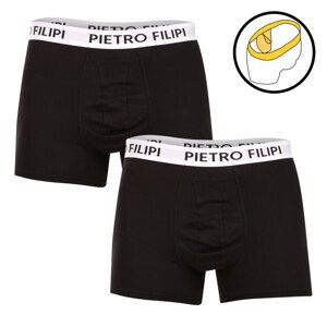 2PACK pánské boxerky Pietro Filipi balls holder černé (2BCL003) XXL