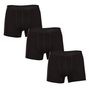 3PACK pánské boxerky Pietro Filipi černé (3BCL001) XL