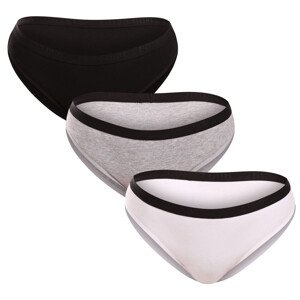 3PACK dámské kalhotky Pietro Filipi vícebarevné (3KB004) L