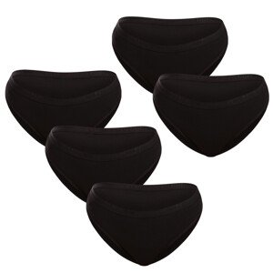 5PACK dámské kalhotky Pietro Filipi černé (5KB001) XXL
