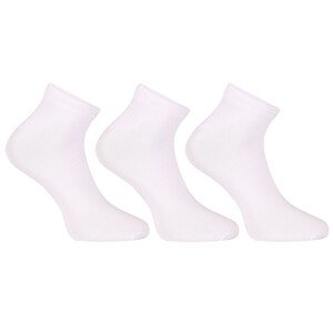 3PACK ponožky Nedeto nízké bambusové bílé (3PBN02) XL