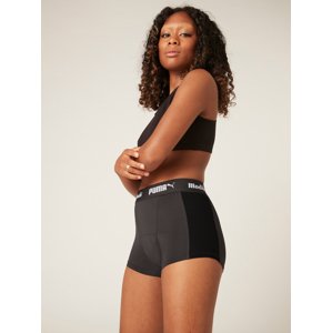 Menstruační kalhotky PUMA & Modibodi Active Boyshort Moderate-Heavy Dark - VYBALENÉ (MODI4097VYB) L