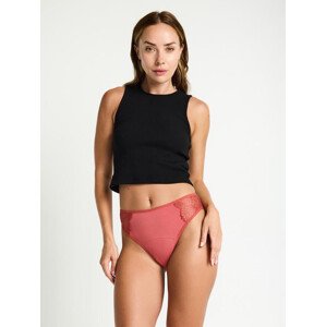 Menstruační kalhotky Modibodi Sensual French Hi-Waist Moderate-Heavy Rosewood Pink - VYBALENÉ (MODI4043RPVYB) XL