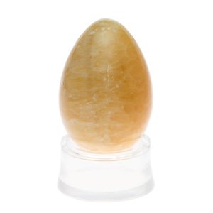 Yoni spirit Kamenné vajíčko s otvorem - žlutý jadeit