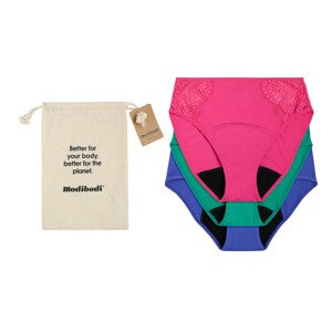 Modibodi SADA 3 menstruačních kalhotek - Festive Gifting Velikost: M