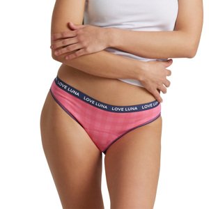 Love Luna Menstruační kalhotky pro dívky Bikini Pink Gingham Velikost: 146