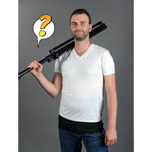 Pánský bederní pás Nice Belly černo-černý Velikost: L