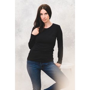 Meracus Bambusové tričko s dlouhým rukávem Kristin černé Velikost: L